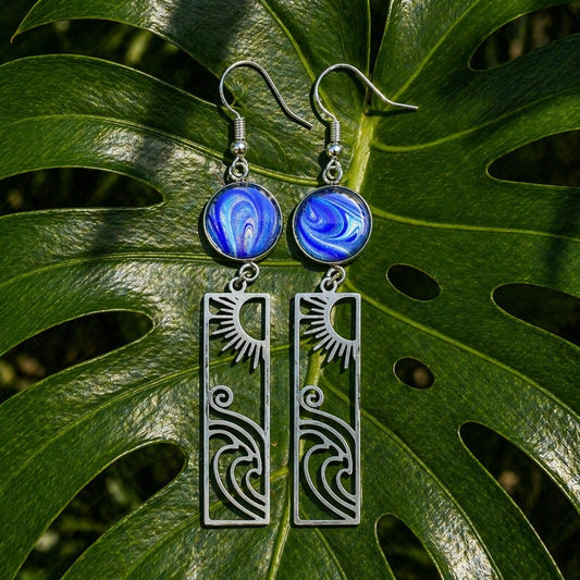 Ocean Light Statement Earrings