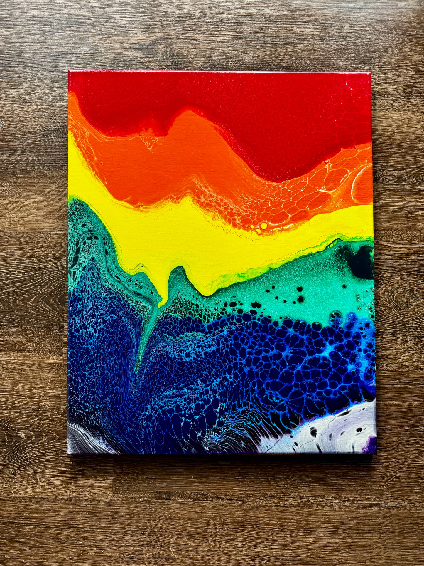 Original Acrylic Painting "Rainbow Flow"