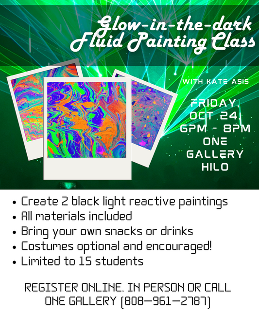 Glow-in-the-dark Fluid Art Workshop