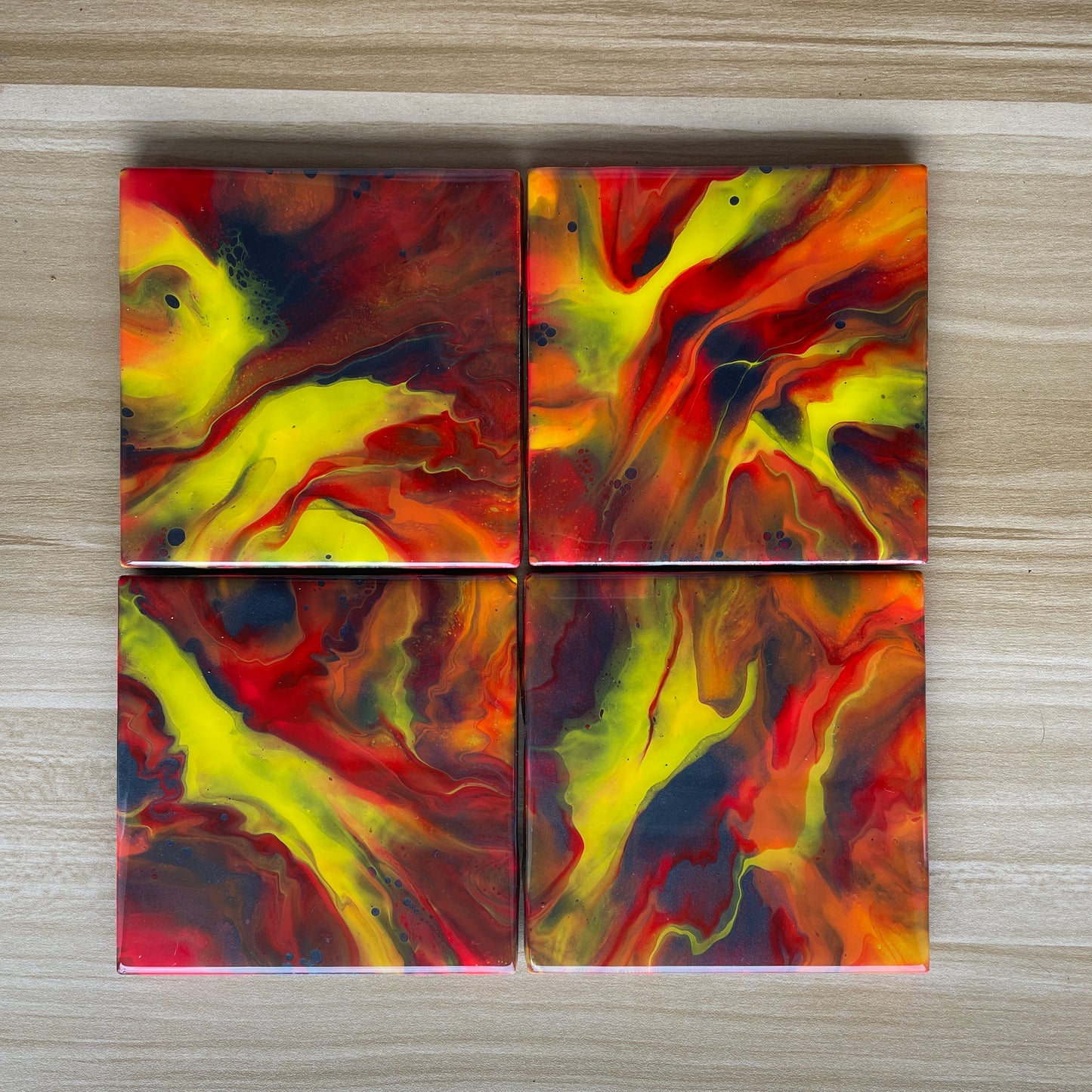 Volcano Trivet and Coaster Set