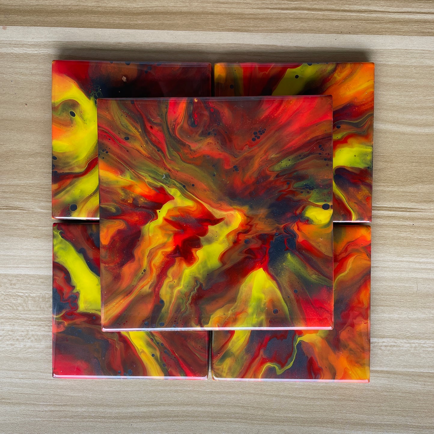 Volcano Trivet and Coaster Set