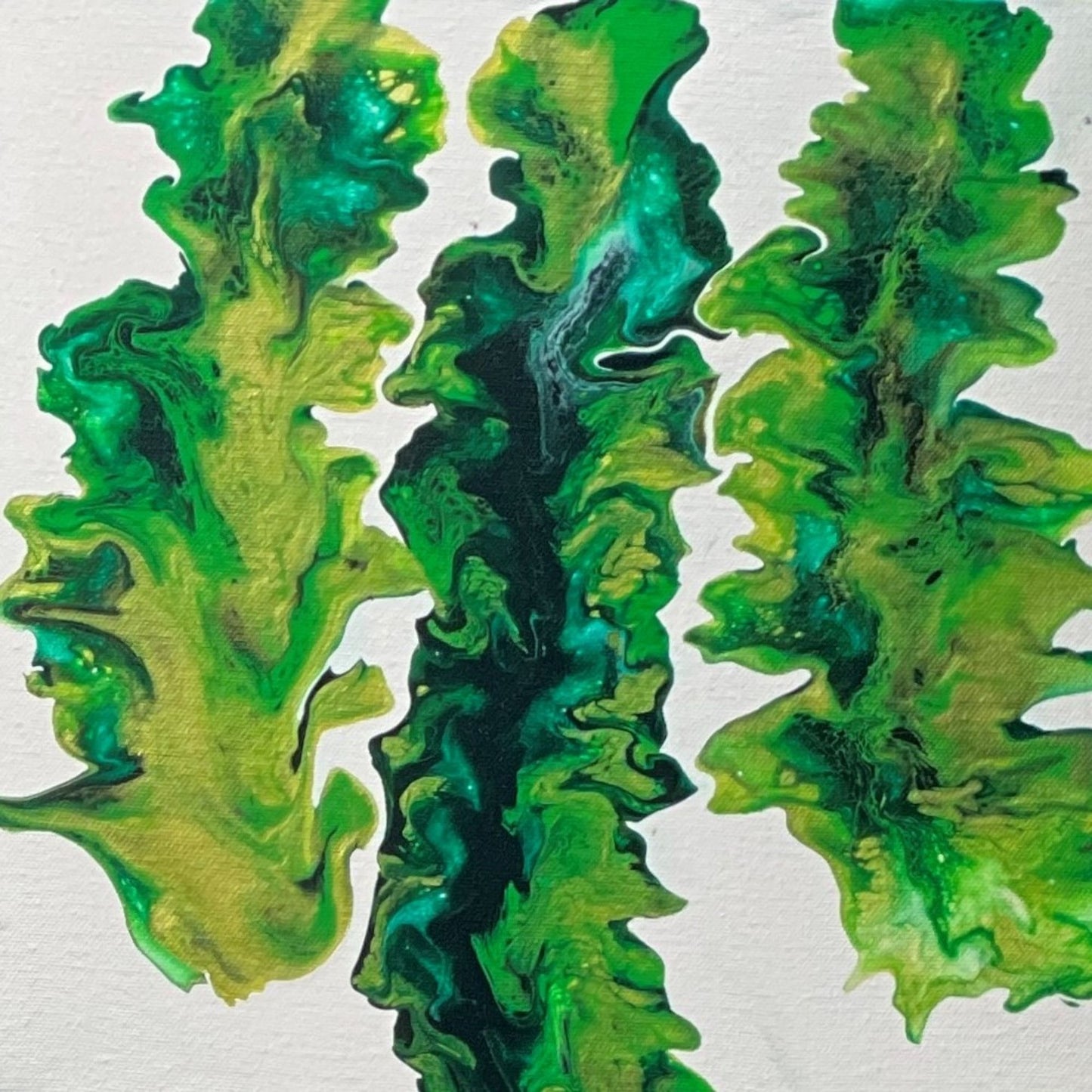 Original Acrylic Painting "Coral Quad"