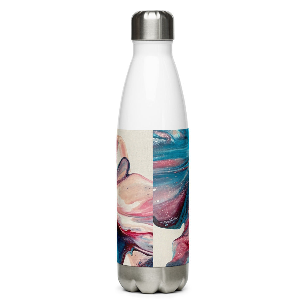 Teal and Burgundy Water Bottle