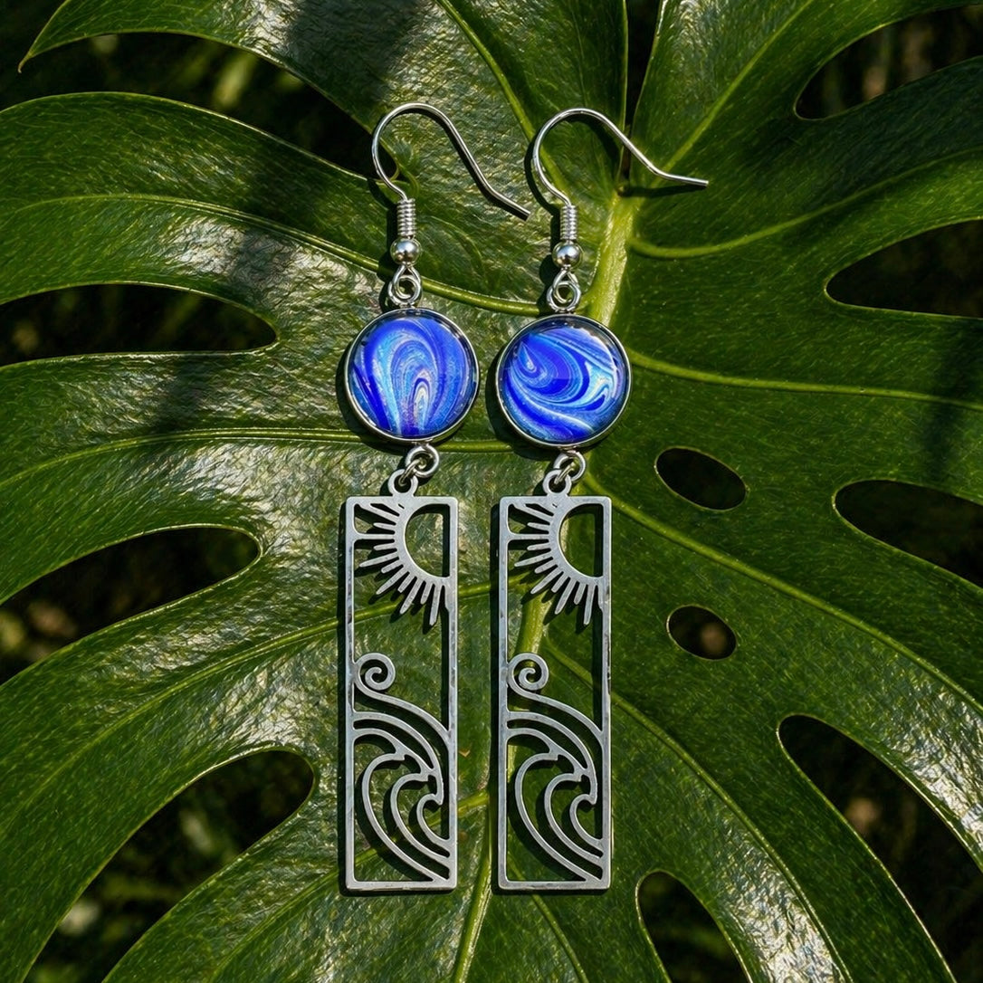Ocean Light Statement Earrings