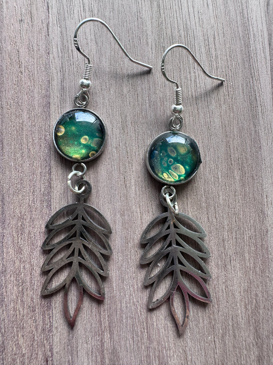 Island Fern Dangle Earrings
