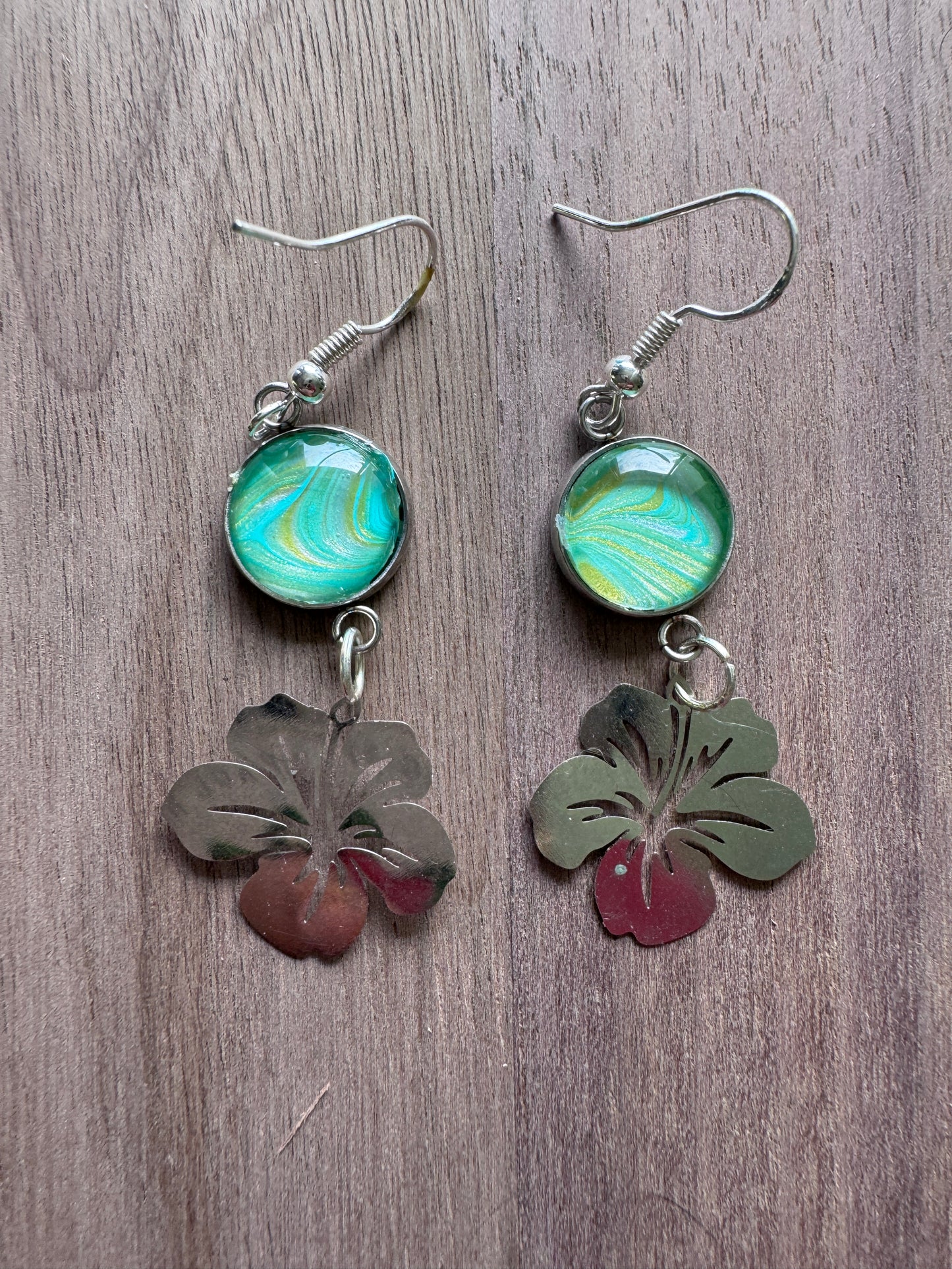Hibiscus Bloom Statement Earrings