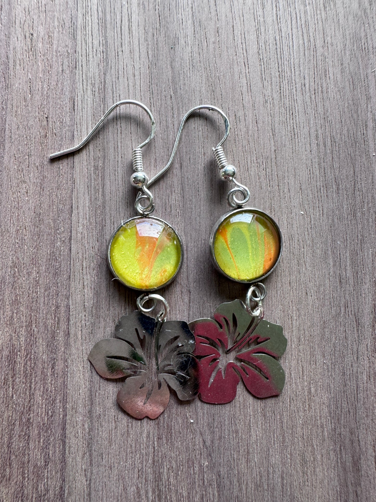 Hibiscus Bloom Statement Earrings