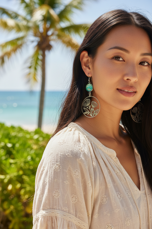 Ohia Lehua Dangle Earrings