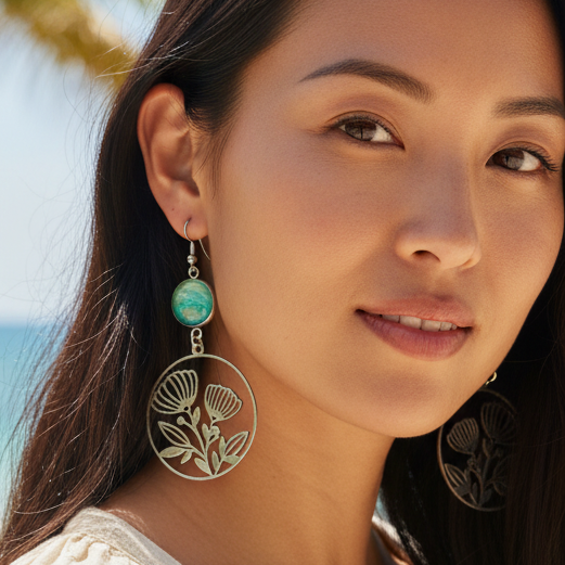 Ohia Lehua Dangle Earrings