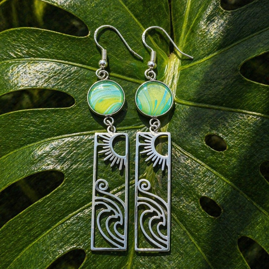 Ocean Light Statement Earrings