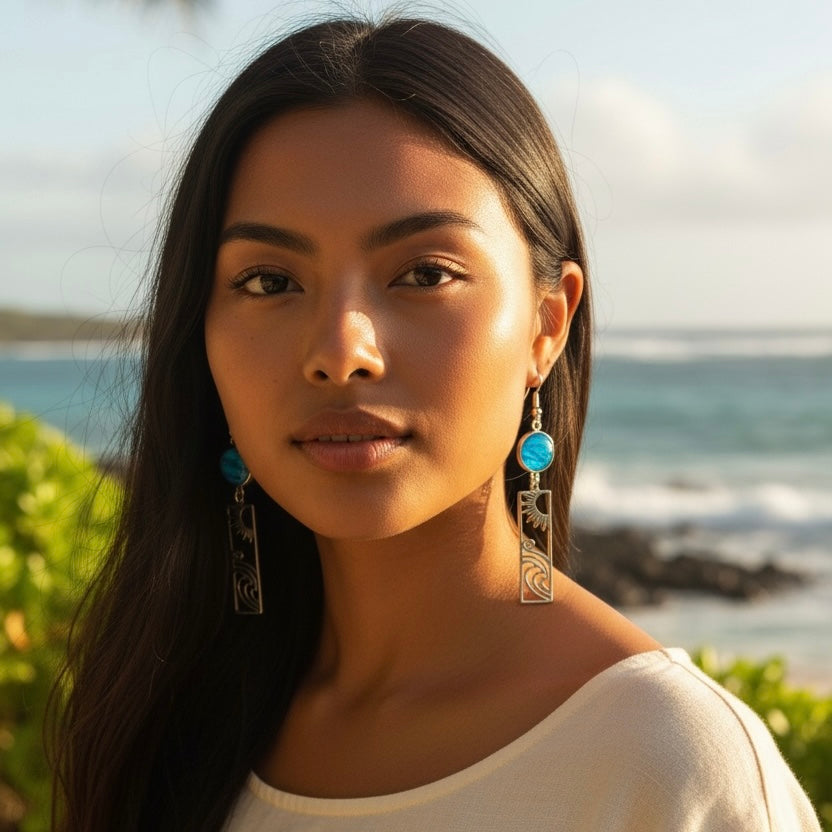 Ocean Light Statement Earrings
