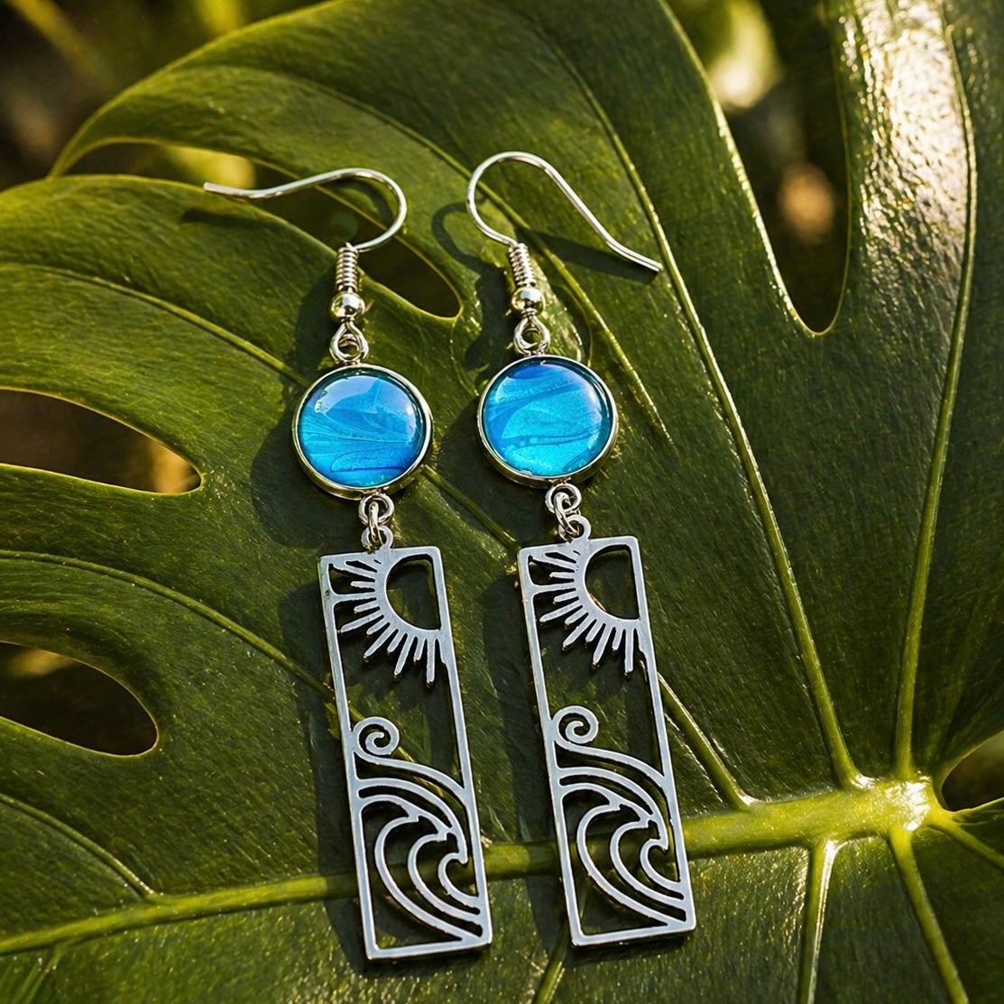 Ocean Light Statement Earrings