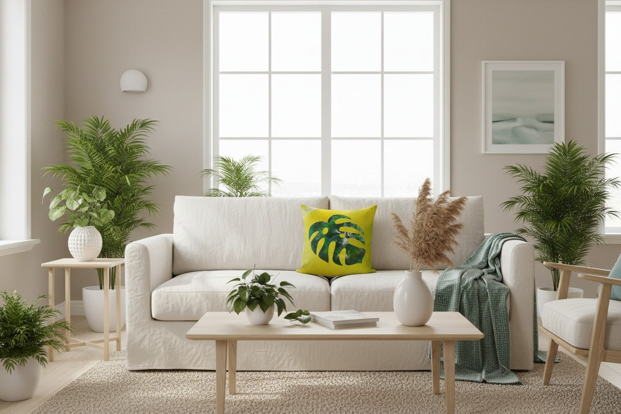 Monstera Throw Pillow Case