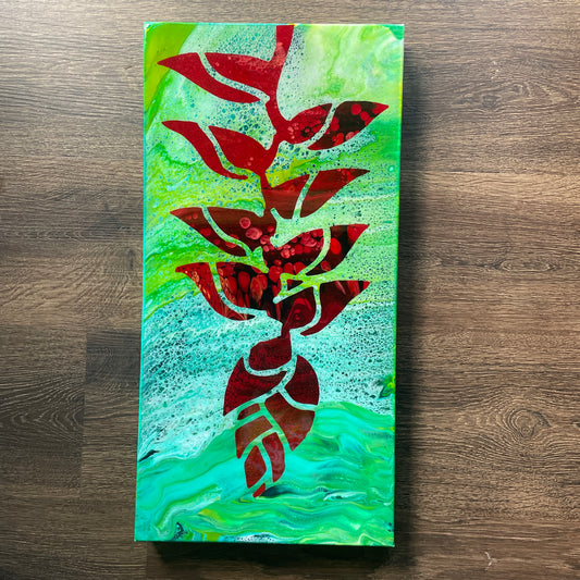 Original Acrylic Painting "Heliconia"