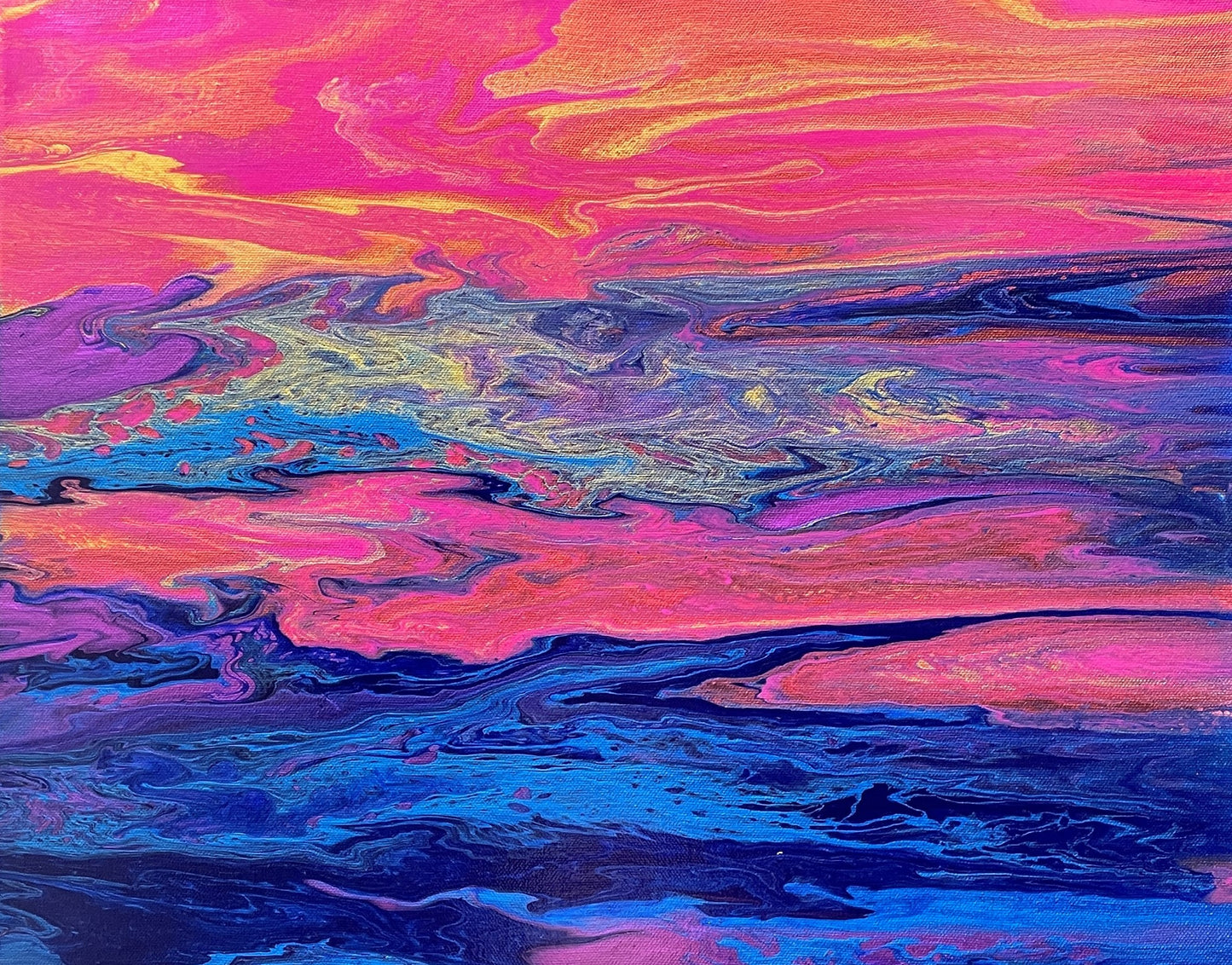 Original Acrylic Painting "Kona Sunset"