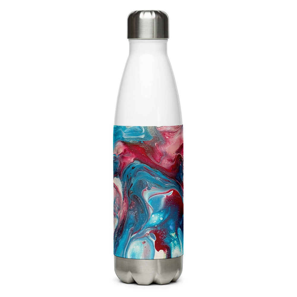 Teal and Burgundy Water Bottle