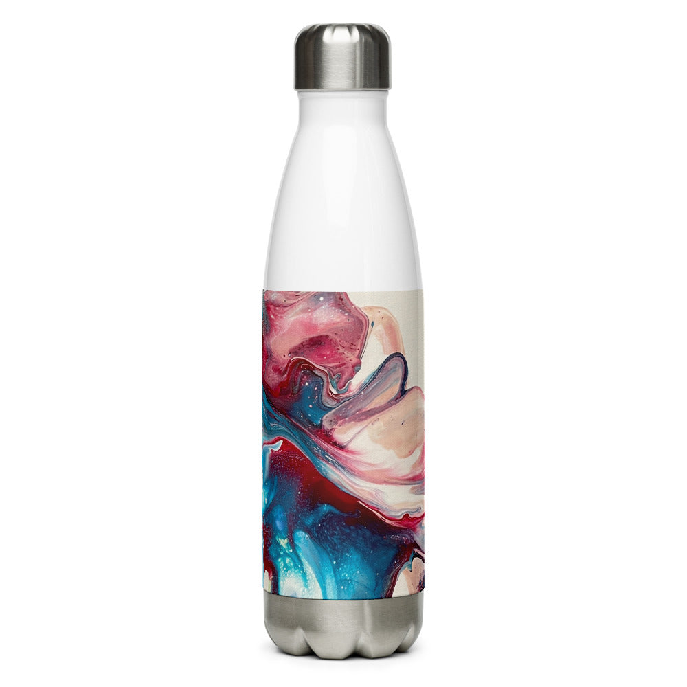 Teal and Burgundy Water Bottle