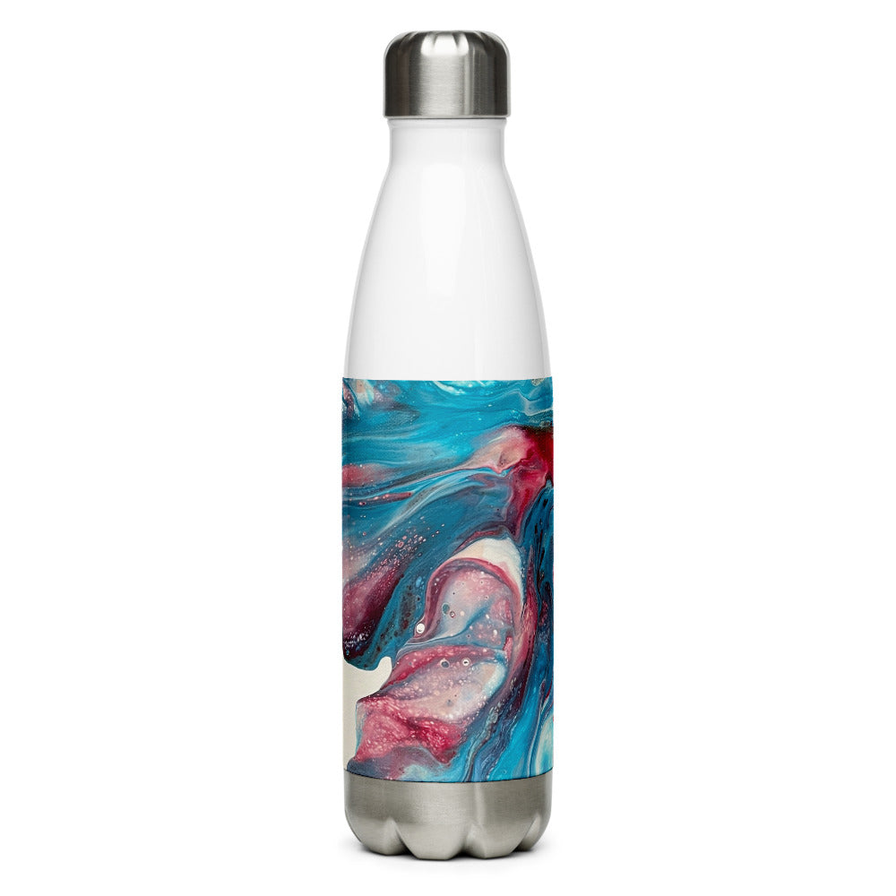 Teal and Burgundy Water Bottle